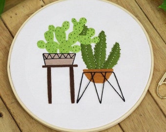 Flowers Embroidery Full Kit with Needlepoint Hoop|Diy Embroidery Kit Beginner Embroidery Kit Sushi Pattern Wall Art DIY Kits for Adults