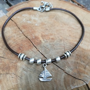 Nautical Anklet for Men, Men&#39;s Ankle Bracelet, Summer Jewelry, Boyfriend Gift, Accessories for Men, Nautical Anklet, Men&#39;s Anklet
