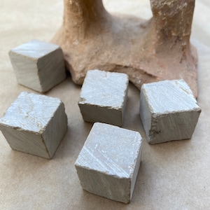 Authentic Jerusalem Stones,  Religious Artifacts from Israel, Natural 5 Cube Holy Land Gems for Spiritual Connection