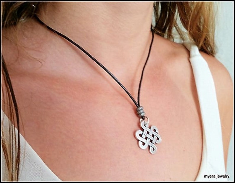Silver Celtic Infinity Necklace for Women