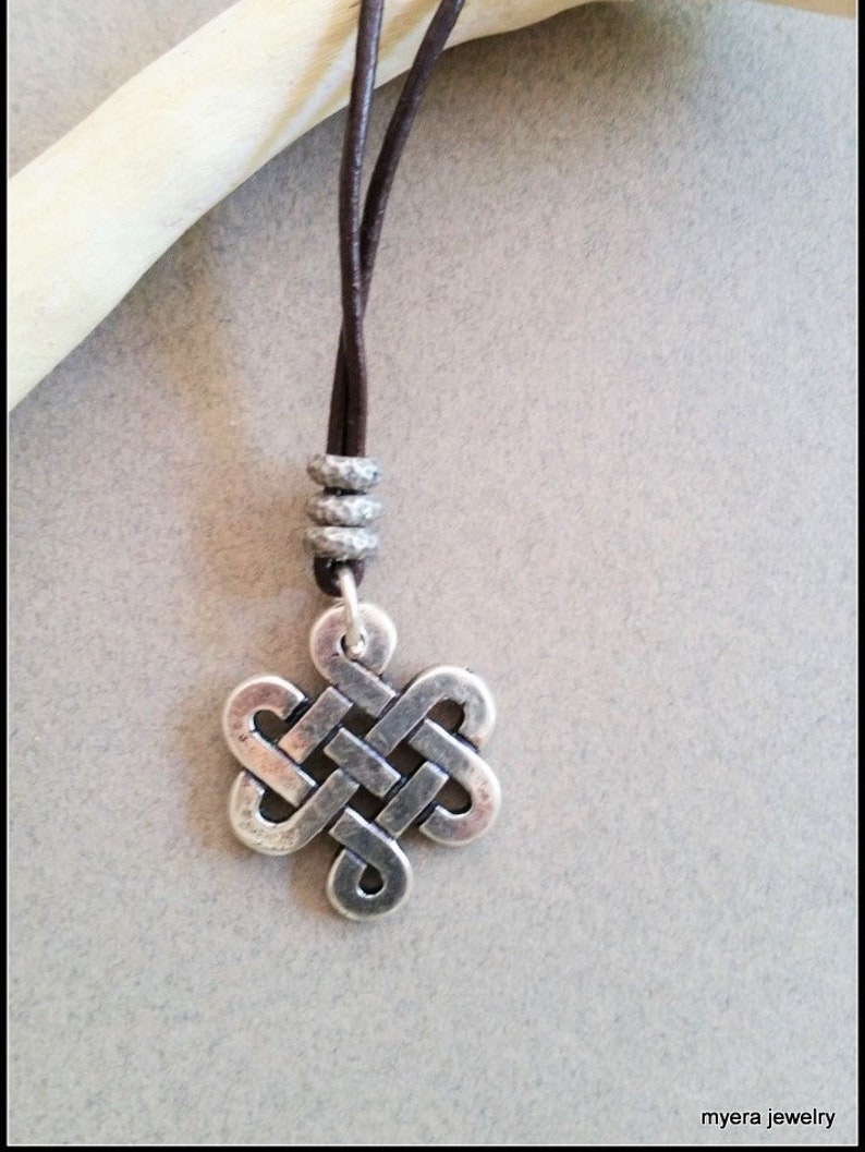 Silver Celtic Infinity Necklace for Women