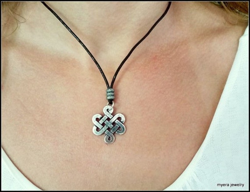 Silver Celtic Infinity Necklace for Women