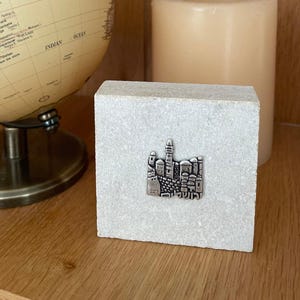 Jerusalem Decor Keepsake - Authentic Stone & Charm Set from Israel - Holy Land gift