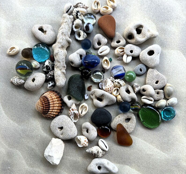 Natural Beachcombing Finds: Shells, Sea Glass, Hag Stones, Driftwood and more Ideal for Mosaics, Feng Shui, DIY Eco Crafts image 8
