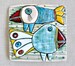 Two birds-Ceramic Art,Ceramic Tile, Handmade Ceramics, Fine art Ceramics, Wall art, Home Decor 