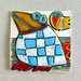 Fat Bird-Fine Art Ceramics, Handmade Ceramics, Wall Art, Home Decor, Ceramic Tile 