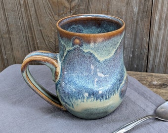 Unique Galaxy  Mug, Handmade Ceramic, Ready to Ship
