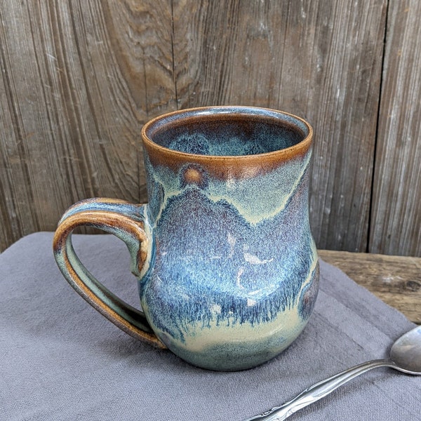 Unique Galaxy  Mug, Handmade Ceramic, Ready to Ship