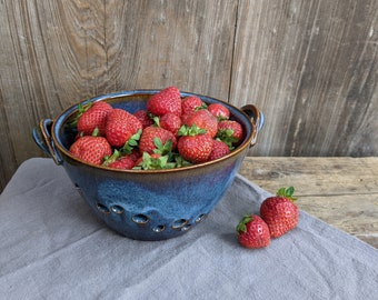 Blue Berry Bowl, Handmade, Ready to Ship