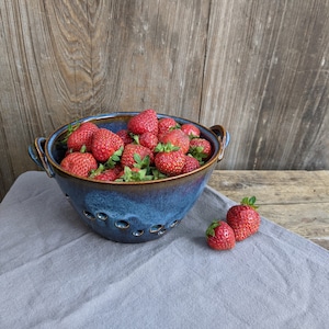 Blue Berry Bowl, Handmade, Ready to Ship