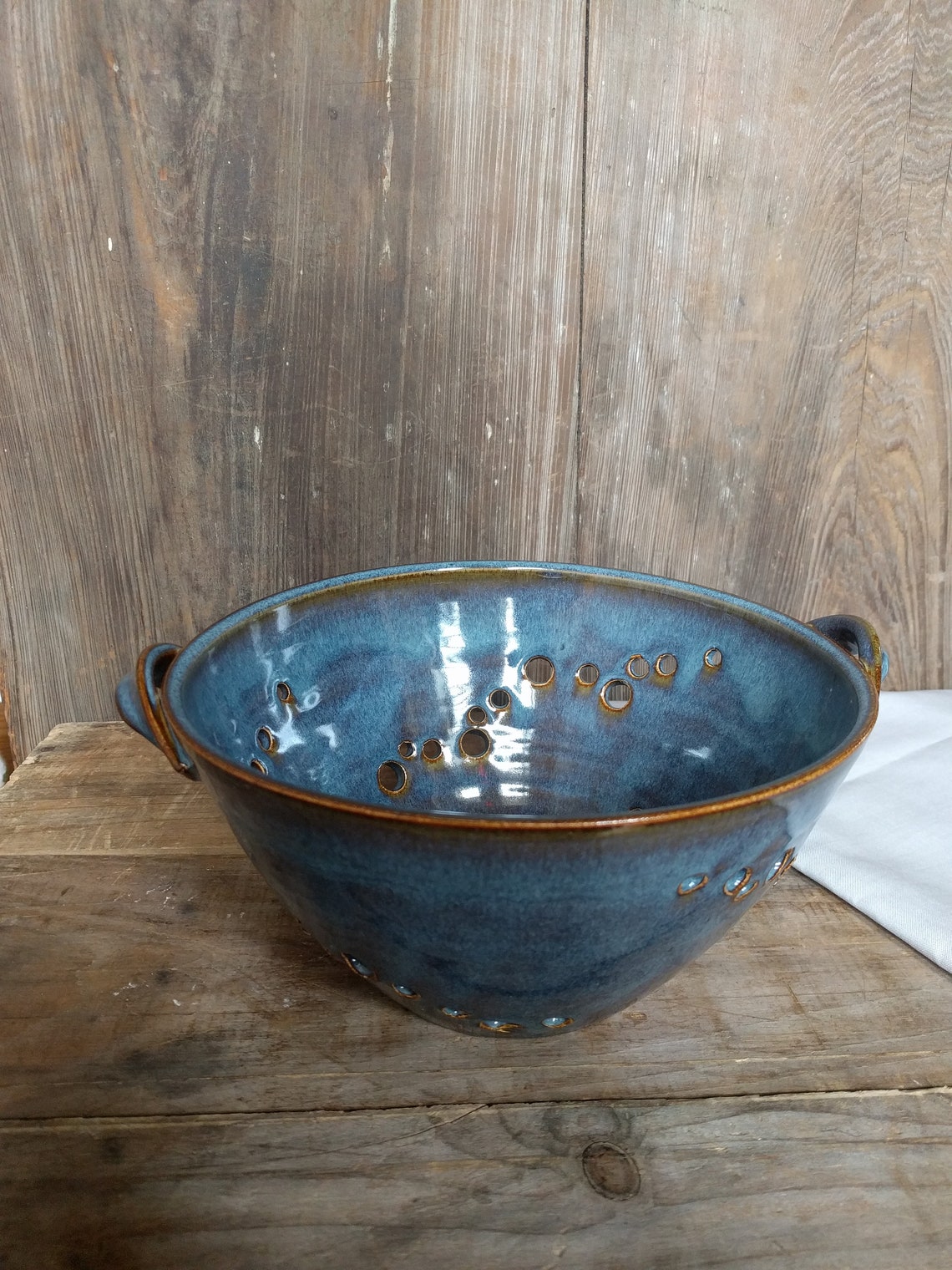 Unique Blue Berry Bowl Handmade Ready to Ship Etsy