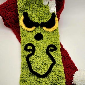 Mean One Christmas Scarf Pattern ***PDF ONLY***