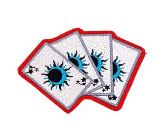 Mystic Tarot Card Embroidered Iron-On Patch - Unique Fabric Tarot Badge by MagicPatches&More!