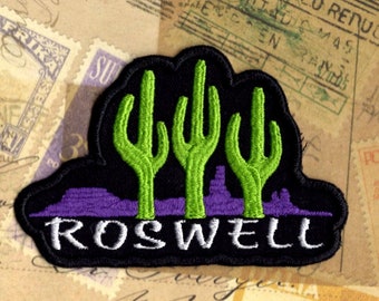 Alien Head Embroidered Sew On Patch X Files Greys Roswell UFO I Want To Believe