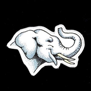 Baby Elephant Patch Iron-On-Heat Press Apply Embroidered Fabric Patch by MagicPatches&More!
