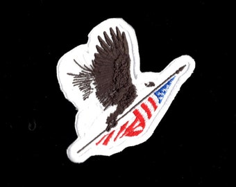 USA Flag Patch Iron Sew On American United States Of America Eagle Biker Badge E - Foto 8