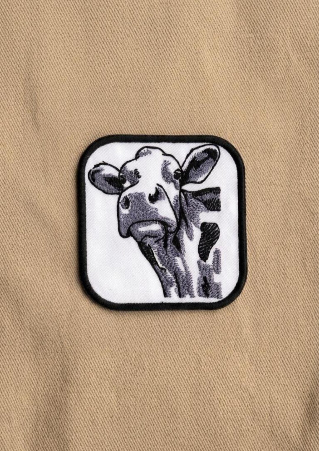 Dairy Cow Patch, Western Embroidered Iron-on Applique - Etsy