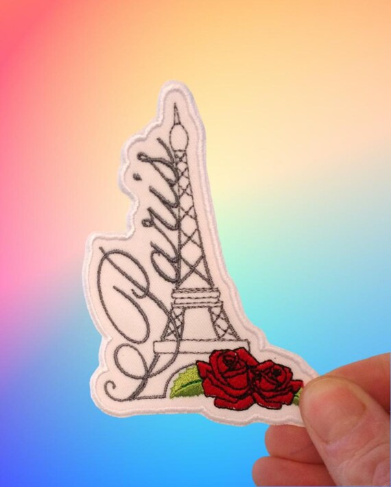 New York Patches Iron On Paris Eiffel Tower Embroidered Patches - 3 Inch Patches For Jackets, Bags & More - Ireland Fleur De Lis Patch