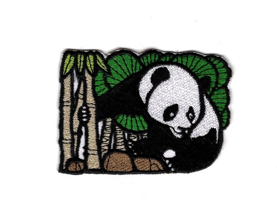 Panda Bear Patch by Magicpatches&more Embroidered Iron on | Etsy