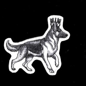 Regal German Shepherd Iron on Dog Patch Your Pup's New Favorite