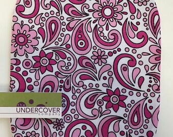 Ostomy Cover, 1960's Flower Power, Pink Ostomy Cover, Ready to Ship, Colostomy, Ileostomy, Stoma Cover, Novelty Cover