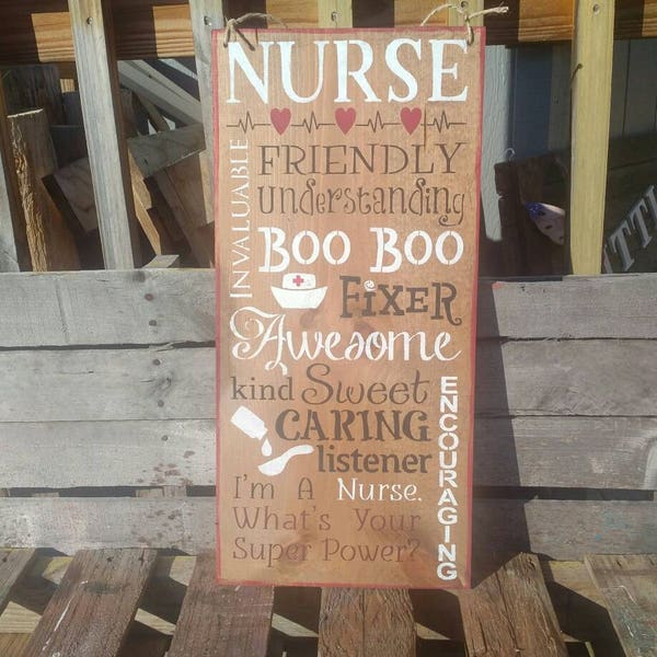 Nurse Appreciation Sign Thank a Nurse Sign Hard Working American Nurse Sign Save a Life Nurses Save Lives Nurse Gift Mother Gift USA Made