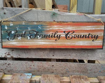 God,FamilyCountry Sign Says It All,Patriotic Military,Proud Military Family,Father Gift,Military Family Gift,Military Wife Gift,Love USA