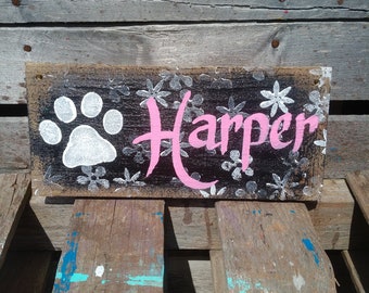 Dog, Cat, and Pet Sign to add to your previously purchased sign for new additions to your growing pet family, Add A Pet Name Sign, Pet Sign