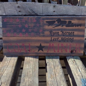 Your Custom Information Painted On This Sign at No Extra Charge to You,Creativity Is Always Free,Hand Painted Custom Sign,Painted Coal Miner