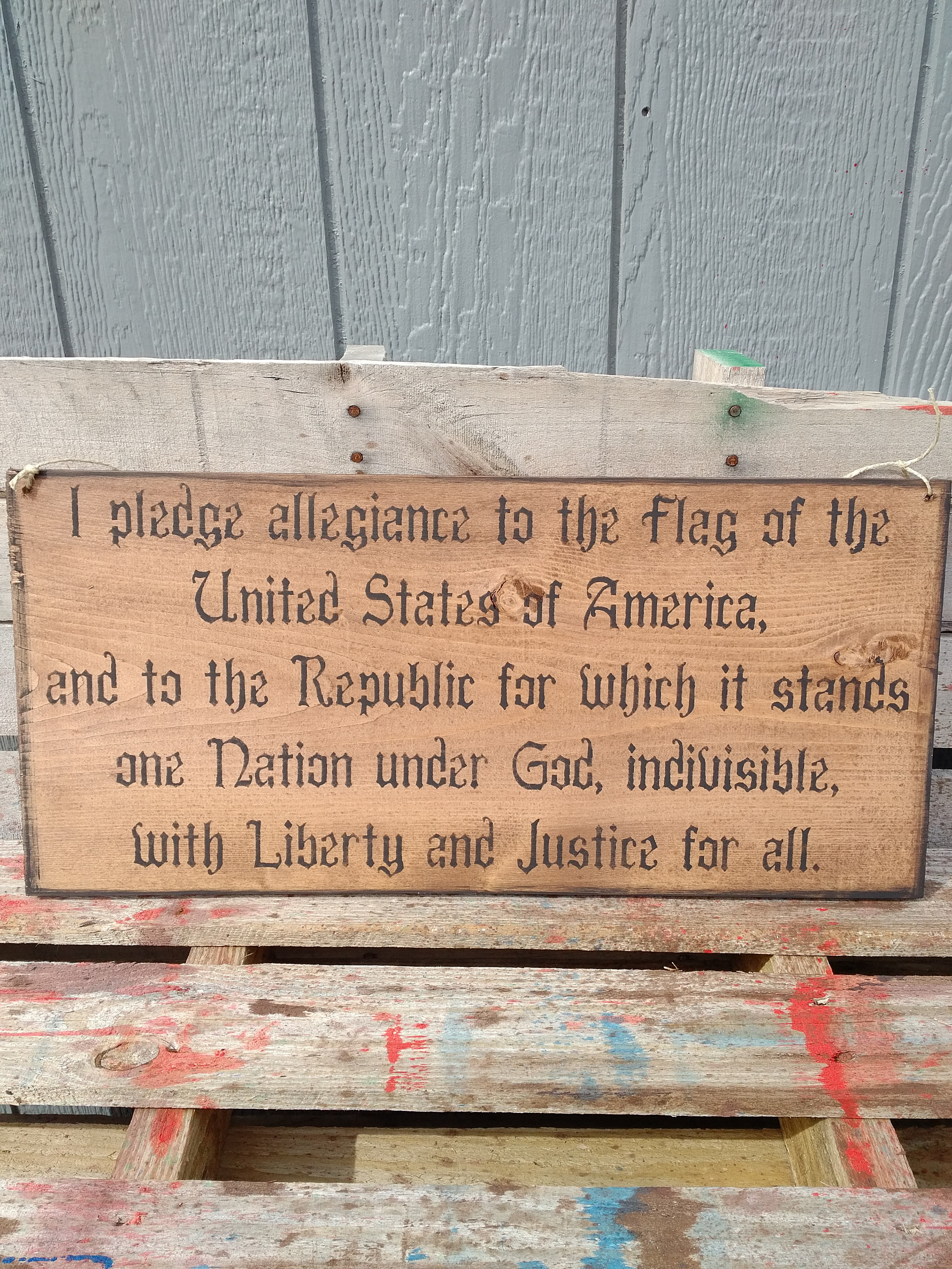 The USA Pleade of Allegiance Dign, Usa Military Sign, Proud Patriot ...