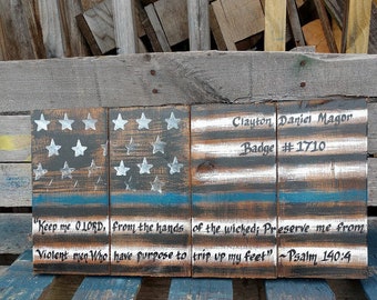 Your Custom Information Painted On This Sign at No Extra Charge to You,Creativity Is Always Free,Hand Painted Custom Sign,Blue Line Gift