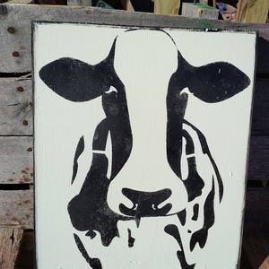 Vintage Farmhouse Cow Sign Country Cow Decor Dairy Farm Cow Kitchen Cow Village Farmhouse Country Living Farmhouse Life Cattle Lovers USA