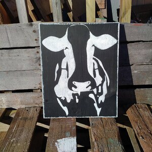 Vintage Farmhouse Cow Sign Country Cow Decor Dairy Farm Cow Kitchen Cow Village Farmhouse Country Living Farmhouse Life Cattle Lovers USA