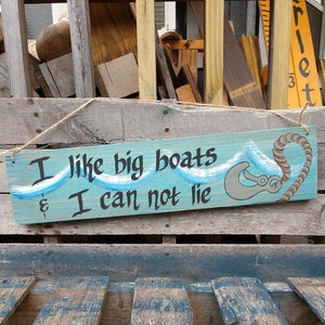 Tow Boat Worker Sign Living On The Water Water Way Of life Tow Boat Wife Sign Tow boat Husband Gift Tow Boat Captain Gift Painted Tow boat