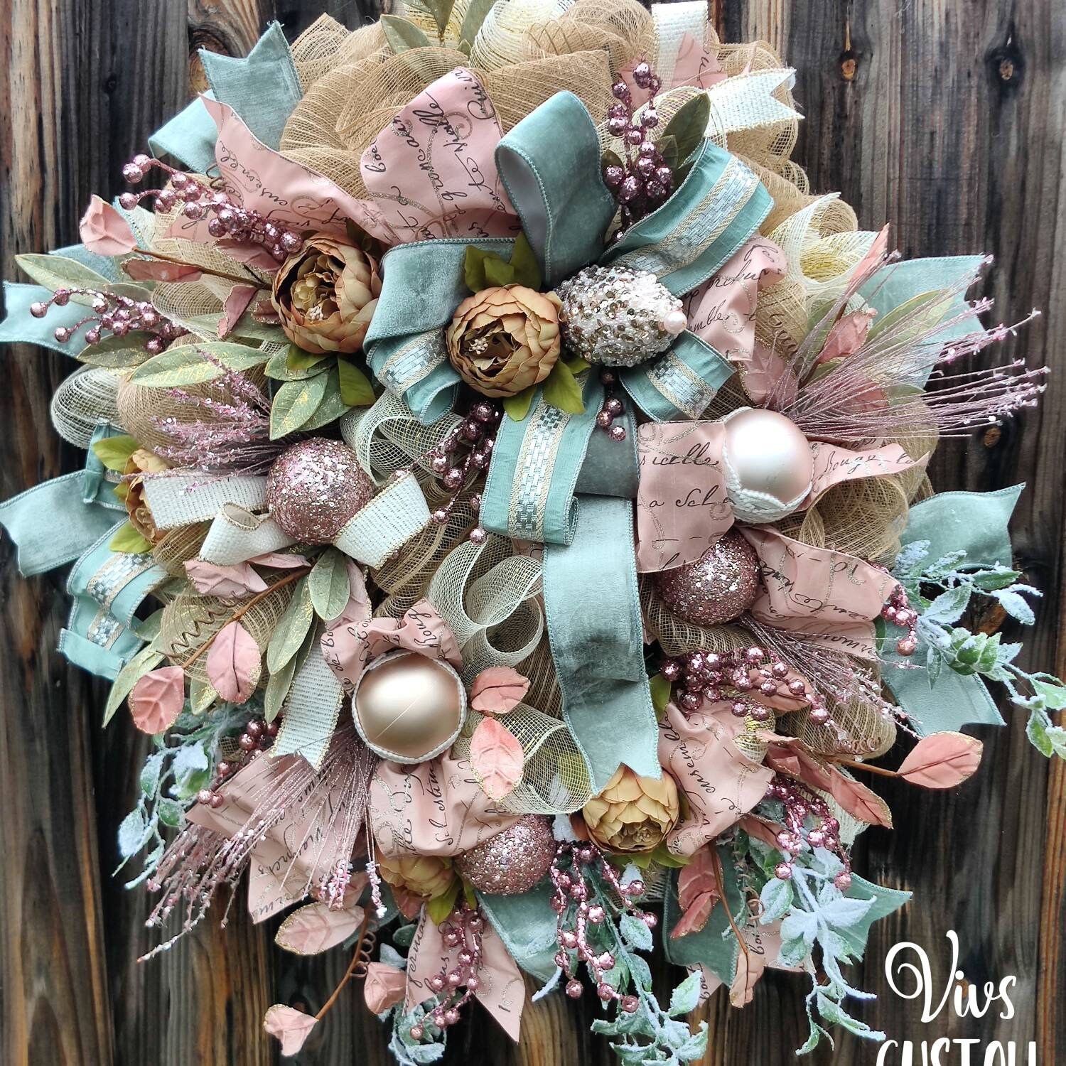 Christmas Wreath, Front Door Wreath, Winter Wreath, XL Luxury Wreath