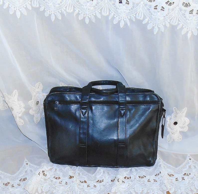 Vintage TUMI Leather Briefcase Messenger Computer Laptop Bag Etsy