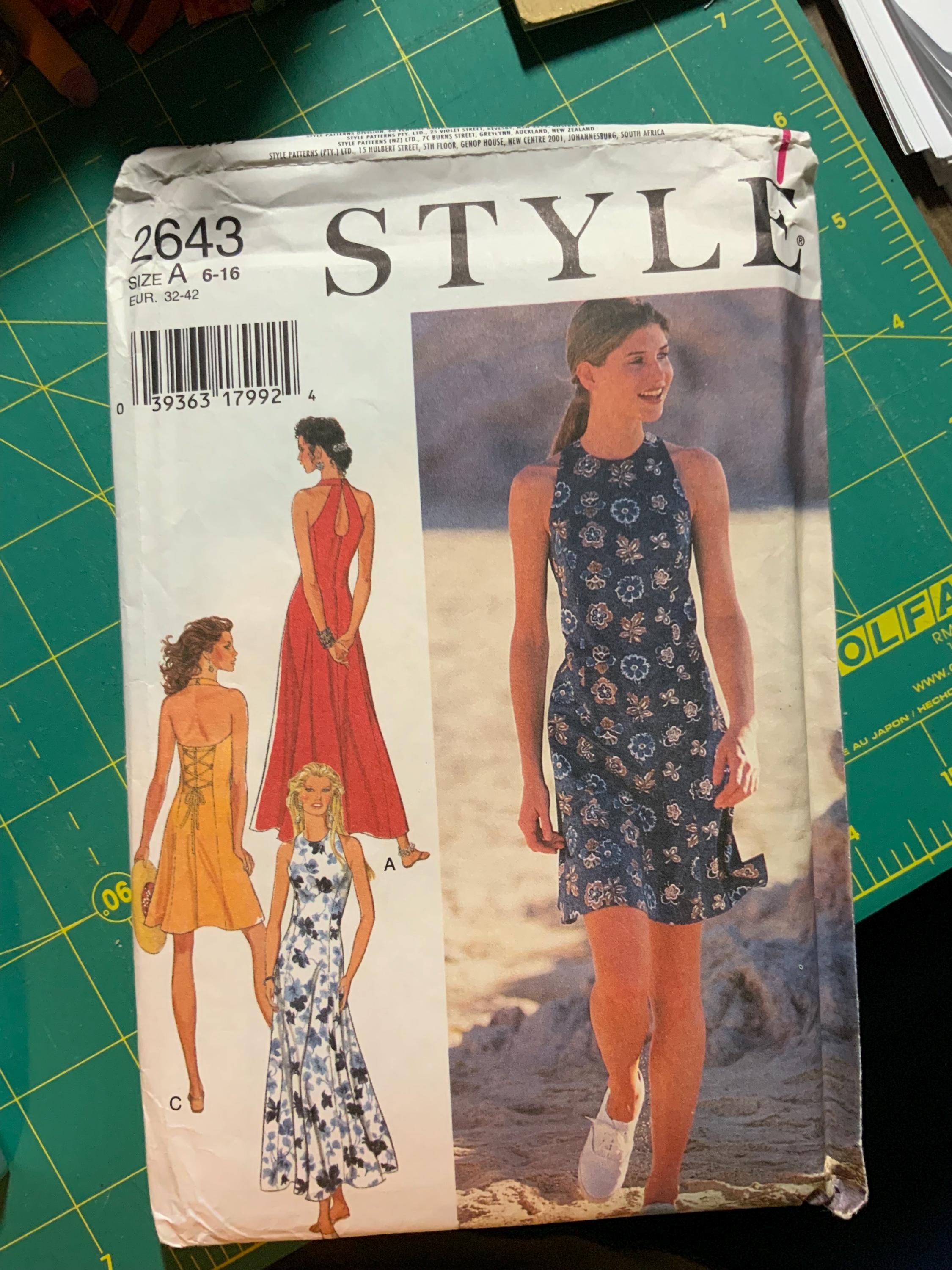 Style  dress pattern 2643