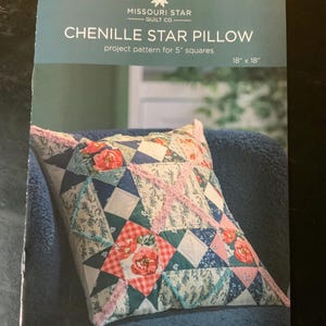 Chenille Star Pillow pattern