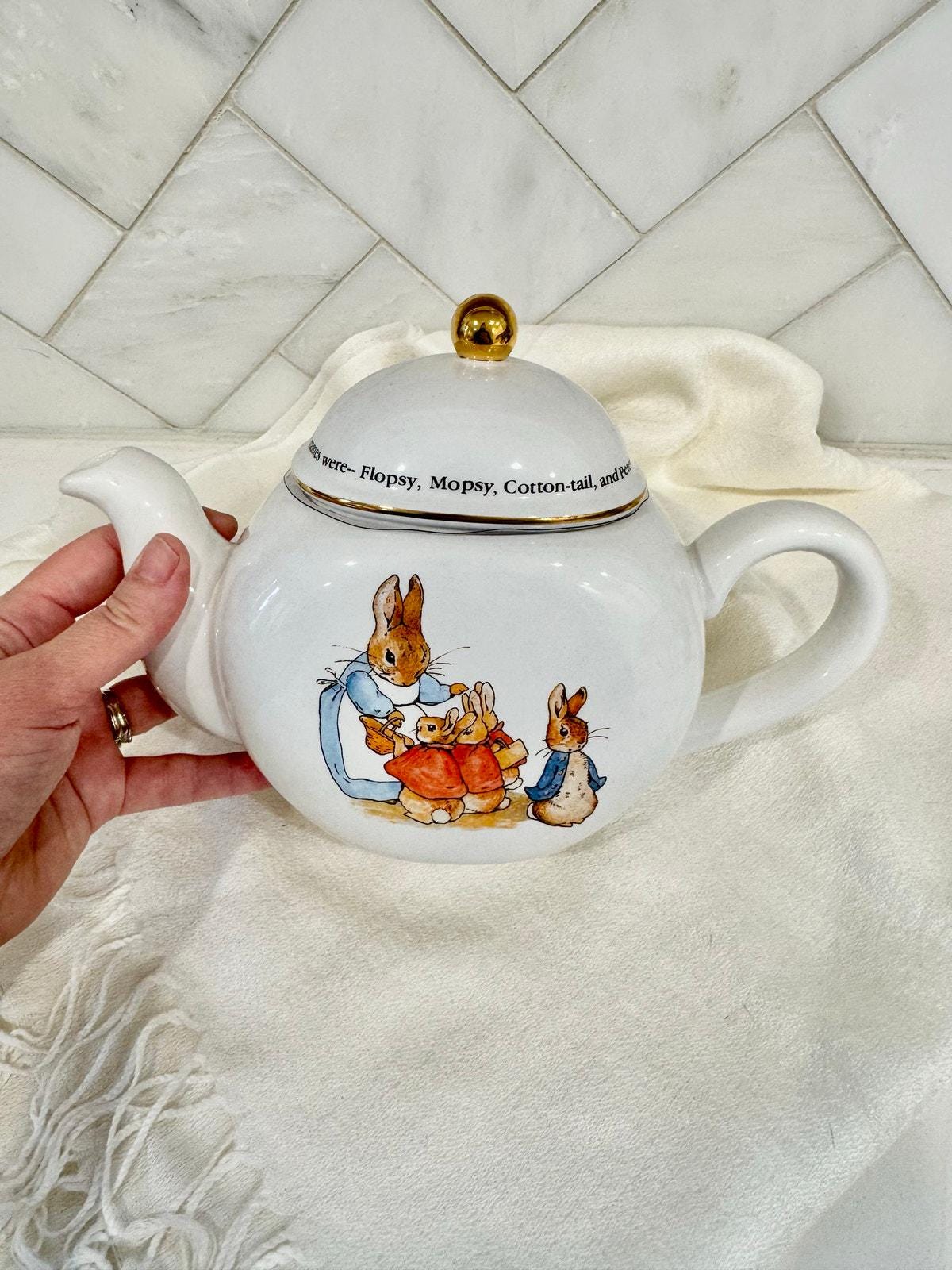 Peter Rabbit Ceramic Collection Beatrix Potter Peter Rabbit Ceramic Teapot – 1997 A Teubner Gift - Etsy