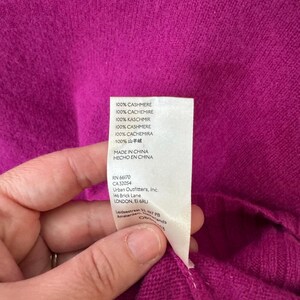 Free People cropped sweater van 100% kasjmier met opstaande kraag magenta Maat S afbeelding 4