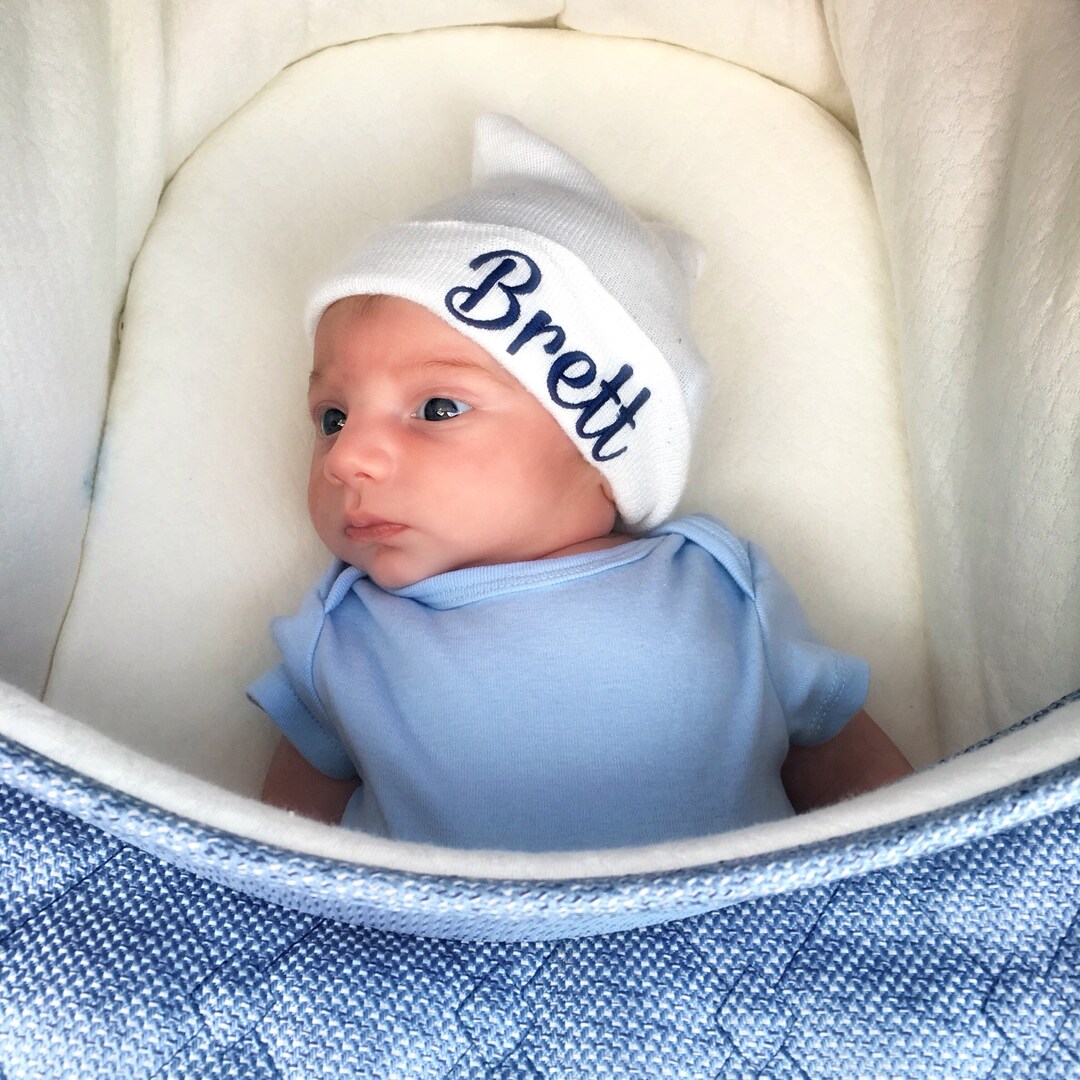 Personalized Newborn Boy Hat Baby Boy Hospital Hat Coming Etsy