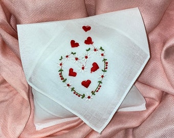Handmade Sachet Made from A Vintage Handkerchief Hostess Gift Houswarming Birthday