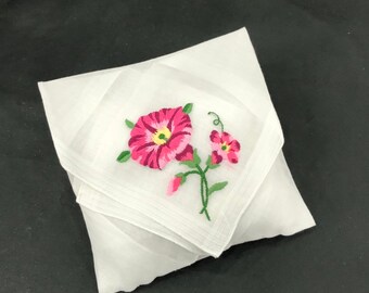 Handmade Sachet Made from An Antique Handkerchief Hostess Gift Houswarming Birthday