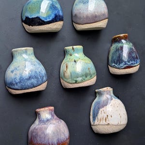 Bud Vase Handmade Ceramic Magnet (one individual magnet)
