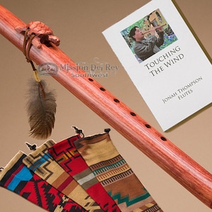 Native Navajo Flute & Bag Pack -Cherry Turtle