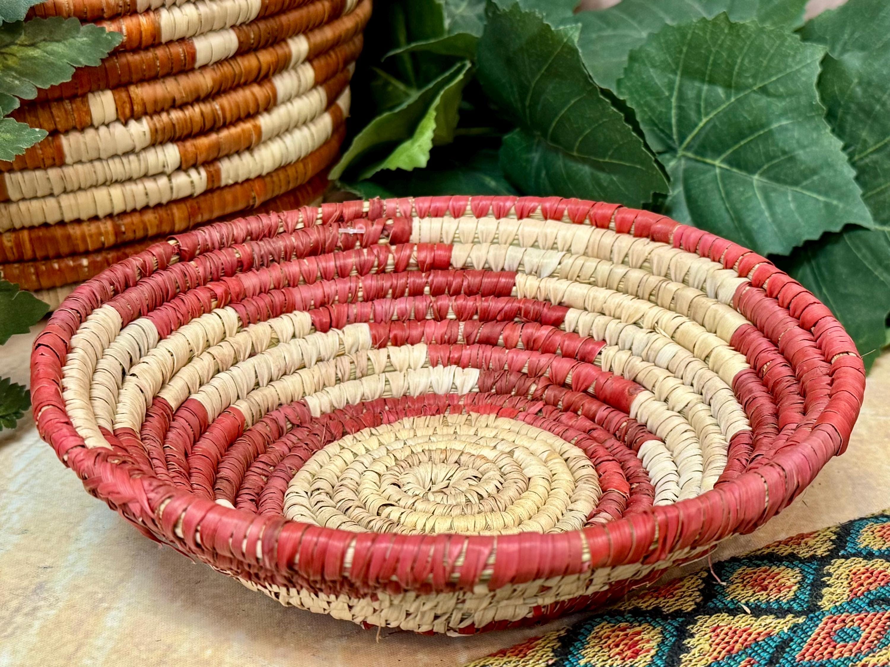 小物入れ Indian navajo Basket Navajo Style Deep Pueblo Basket 20