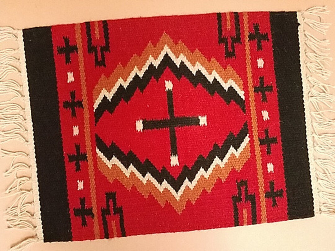 Wool Placemat Southwestern Design Etsy