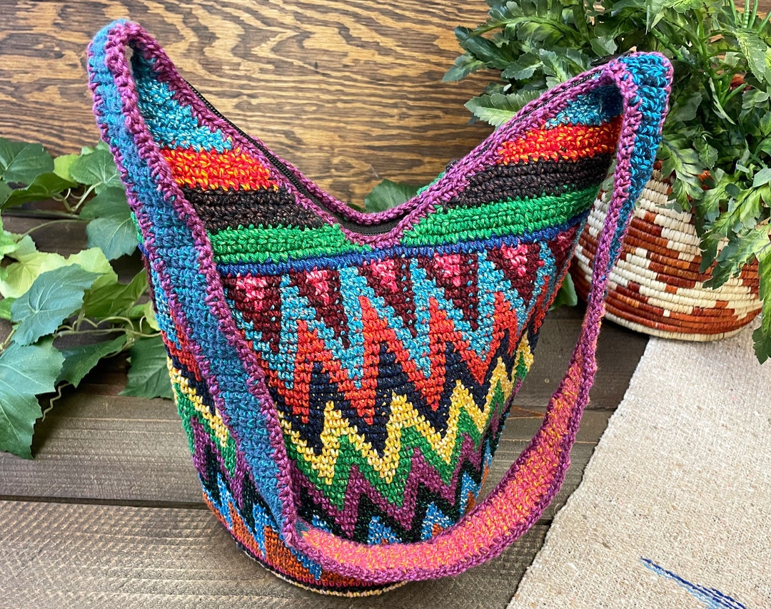 Purse String Woggle Southwestern Hippie Style String Purse - Etsy