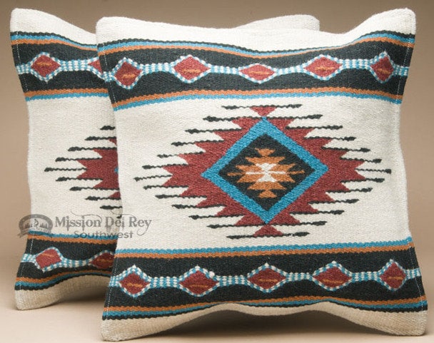 Pair -20 Pillow Inserts for 18x18 Pillow Covers - Mission Del Rey Southwest