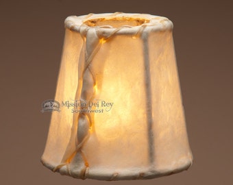 4" Rawhide Chandelier Lamp Shade